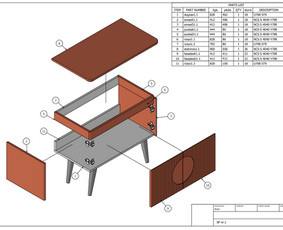 Baldų projektavimas, dizaineriai - Nestandartinių baldų projektavimas-gamybiniai brėžiniai - 2
