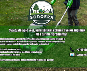 Vėjos, žolės pjovimas. Žolės skarifikavimas. - Aplinka, sodas - 2 Aplinka, sodas - Vėjos, žolės pjovimas. Žolės skarifikavimas. - 2