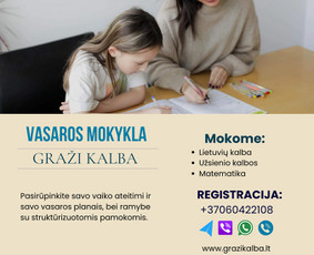 Mokymai, kursai, kalbos - Vasaros mokykla - 3