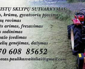 Aplinkos tvarkymo darbai - Medžių genėjimas, pjovimas - 1 Medžių genėjimas, pjovimas - Aplinkos tvarkymo darbai - 1