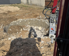 4t Mini ekskavatoriaus,bobcat.polių grežimas.griovimas / Spec. technikos nuoma Vilnius / Darbų pavyzdys ID 3870972