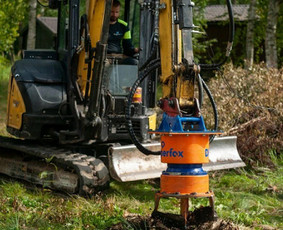 4t Mini ekskavatoriaus,bobcat.polių grežimas.griovimas / Spec. technikos nuoma Vilnius / Darbų pavyzdys ID 3871182