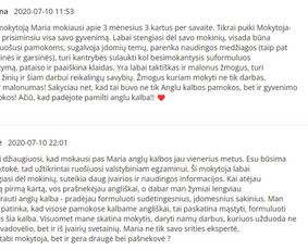 Anglų kalba internetu - Anglų kalbos mokytoja / anglų kalba online - 4