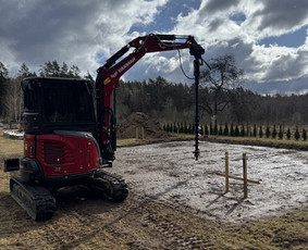 4t Mini ekskavatoriaus,bobcat.polių grežimas.griovimas / Spec. technikos nuoma Vilnius / Darbų pavyzdys ID 3874326