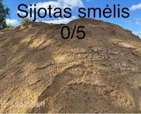 Statybos, apdaila - 1-24t Žvyras Smėlis Skalda Atsijos Žvirgždas - 4
