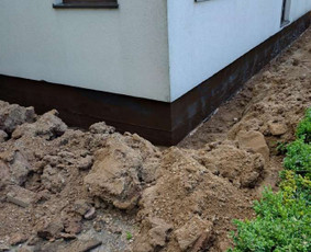 Pamatų šiltinimas drenažas hidroizoliacija ir kasimo darbai / Pamatai / Darbų pavyzdys ID 3880318