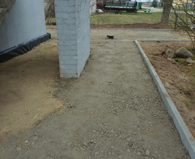 Pamatų šiltinimas drenažas hidroizoliacija ir kasimo darbai / Pamatai / Darbų pavyzdys ID 3880330