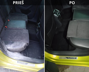 Pilnas salono cheminis valymas. Įsisenėjusių dėmių šalinimas.