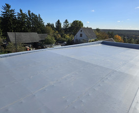 Plokšių stogų dengymas Pvc dangą / PVC garantas / Darbų pavyzdys ID 3884852