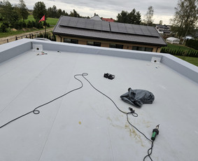 Plokšių stogų dengymas Pvc dangą / PVC garantas / Darbų pavyzdys ID 3884856