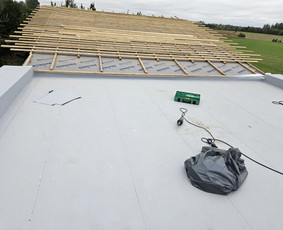 Plokšių stogų dengymas Pvc dangą / PVC garantas / Darbų pavyzdys ID 3884858
