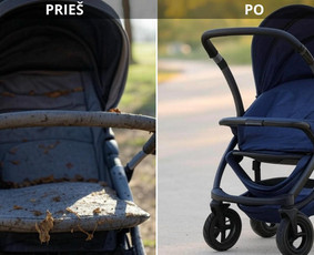 Vežimėlių, autokėdučių, minkštų baldų giluminis valymas / Švaros Impulsas / Darbų pavyzdys ID 3889692