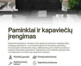 Kapo uždengimas akmens gaminiais - Paminklai ir akmens darbai - kokybe, kuri i&scaron;lieka amžinai. - 3