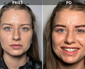 Atliktas antakių permanentinis makiažas.