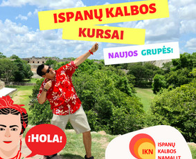Ispanų kalbos pamokos grupėse ir individualiai - Ispanų kalbos mokymas grupėje - 1 Ispanų kalbos mokymas grupėje - Ispanų kalbos pamokos grupėse ir individualiai - 1