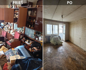 Senų baldų išvežimas - Perkraustymas krovinių pervežimas šiukšlių baldų išvežimas - 1