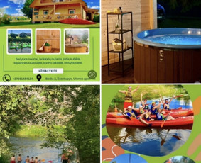 Sodybos nuomai - Sodyba Žalioji Stotelė prie upės. Baidarės. Pirtis, kubilas - 1