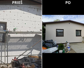 Fasadų Šiltinimas Dekoras Mozaika Pamatų Apdaila / MB / Darbų pavyzdys ID 3897716