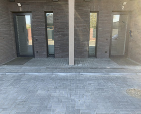 Trinkelių klojimas, tvorų montavimas, vejos paruošimas - Laiptai iš trinkelių - 1 Laiptai iš trinkelių - Trinkelių klojimas, tvorų montavimas, vejos paruošimas - 1
