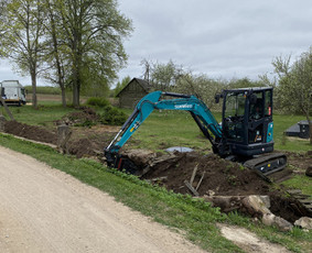 4t. Mini ekskavatoriaus nuoma su operatoriumi / MB Environfix / Darbų pavyzdys ID 3899298
