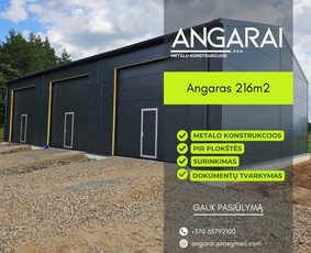 Angarai su projektais - Individualių namų statyba iki raktų - 3 Individualių namų statyba iki raktų - Angarai su projektais - 3