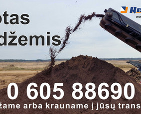 Sijotas juodžemis, betono skalda, žvyras, betonas - Žemės kasimas, lyginimas - 1 Žemės kasimas, lyginimas - Sijotas juodžemis, betono skalda, žvyras, betonas - 1