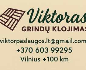 Grindu klojimo darbai / Viktoras Grindu klojimas / Darbų pavyzdys ID 3902736