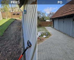 Įvairių trinkelių klojimas - Drenažo įrengimas - 3 Drenažo įrengimas - Įvairių trinkelių klojimas - 3