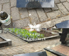 Kapų tvarkymas, paminklai, plokštės, akmenukų skalda - Paminklo, tvorelių atnaujinimas - 4 Paminklo, tvorelių atnaujinimas - Kapų tvarkymas, paminklai, plokštės, akmenukų skalda - 4