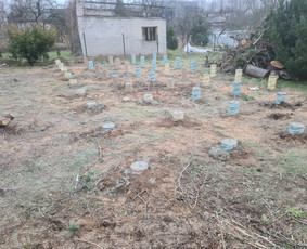 Atraminės sienelės - Pamatų įrengimas, atraminės sienelės, mūro darbai. - 1