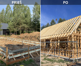 Karkasinių ir Modulinių namų statyba / MB STAGMEDA / Darbų pavyzdys ID 3909848