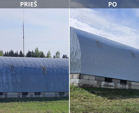 Statybos darbai - Fasadų, trinkelių, stogų plovimas, dažymas - 1