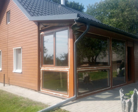 Terasų stiklinimas - Langai,durys,vartai,remontas,gamyba,balkonų stiklinimas. - 2