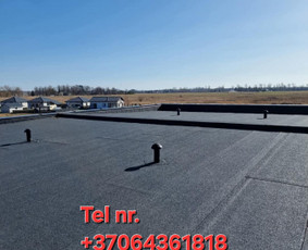 Plokščių stogų dengimas ir remontas prilydoma danga / Vytautas Klimašauskas / Darbų pavyzdys ID 3917070