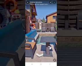 Viešbučio paslaugų rodymas Google Maps mobiliajame telefone.