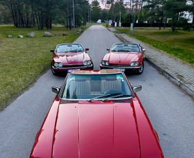 Burgundiško Jaguar Xjs V12 kabrioleto nuoma be vairuotojo - Senovinių automobilių nuoma - 2 Senovinių automobilių nuoma - Burgundiško Jaguar Xjs V12 kabrioleto nuoma be vairuotojo - 2