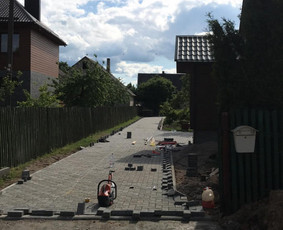 Trinkelių klojimas, pagrindo įrengimas, drenažas, lietus. - Aplinka, sodas - 2 Aplinka, sodas - Trinkelių klojimas, pagrindo įrengimas, drenažas, lietus. - 2