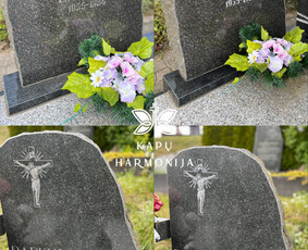 Kapų įrengimas, tvarkymas, paminklai, plokštės, akmenukų / Kapų Harmonija / Darbų pavyzdys ID 3920794
