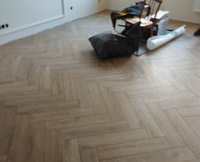 Plataus profilio statybos darbai - Laminato klojimas - 2 Laminato klojimas - Plataus profilio statybos darbai - 2