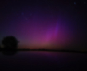 Aurora Borealis arba Šiaurės pašvaistė Anykščiuose