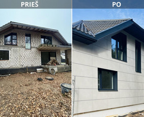 Fasado apdaila ir Šiltinimas, terasų,stoginių montavimas / Statybos darbai / Darbų pavyzdys ID 3921272