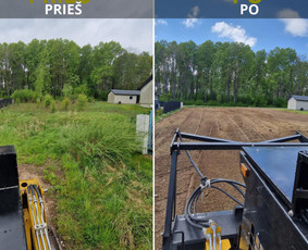 Bobcat ir eskavatoriaus paslaugos - Medžių genėjimas, pjovimas - 1 Medžių genėjimas, pjovimas - Bobcat ir eskavatoriaus paslaugos - 1