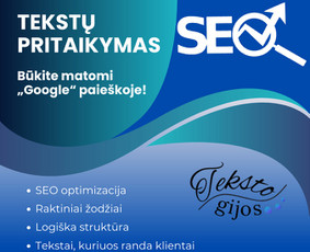 Tekstų redagavimas, perrašymas ir Seo optimizavimas - Paslaugos verslui - 2 Paslaugos verslui - Tekstų redagavimas, perrašymas ir Seo optimizavimas - 2