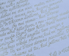 Kaligrafijos paslaugos Jums - Padėkų užrašymas - 2 Padėkų užrašymas - Kaligrafijos paslaugos Jums - 2