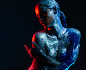 Vanile makeup - Glitter body art - Vizažistės - 1 Vizažistės - Vanile makeup - Glitter body art - 1