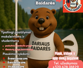Nuomos paslaugos - Baidarių žygiai &Scaron;irvinta, &Scaron;ventąja, Vilnele - 1