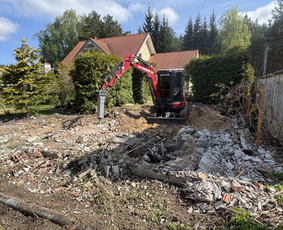 4t Mini ekskavatoriaus,bobcat.polių grežimas.griovimas / Spec. technikos nuoma Vilnius / Darbų pavyzdys ID 3940938