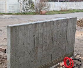 Atraminės sienelės - Pamatų liejimas/įrengimas - poliniai, plokštuminiai - 1