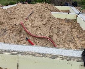 Statybos darbai - Pamatu liėjimas, mūro darbai - 2