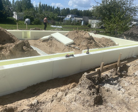 Statybos darbai - Pamatu liėjimas, mūro darbai - 4